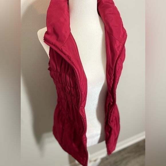 Small New Directions ND Red Scrunch Lightweight Vest w/ Pockets - Picture 8 of 9